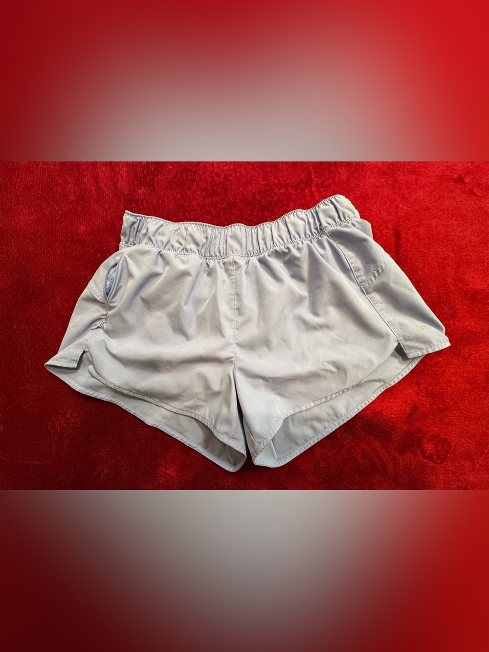 Old Navy Light Gray Athletic Shorts with Elastic Waist